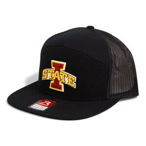 Iowa State Cyclones 3D Snapback Seven-Panel Trucker Hat- Black